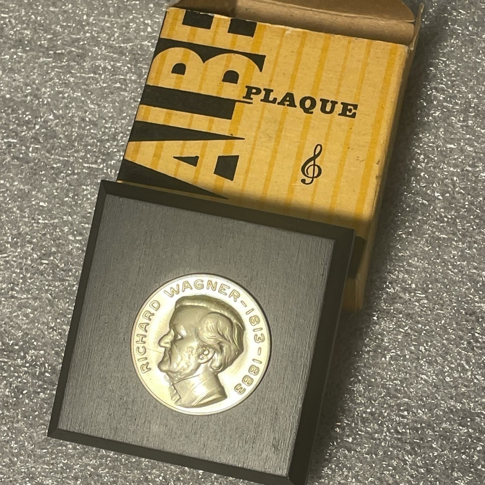 Wagner HALBE PLAQUE Composer Plaque 3 x 3 gift, stocking stuffer, music student